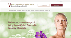 Desktop Screenshot of cosmeticsurgeryglendale.com